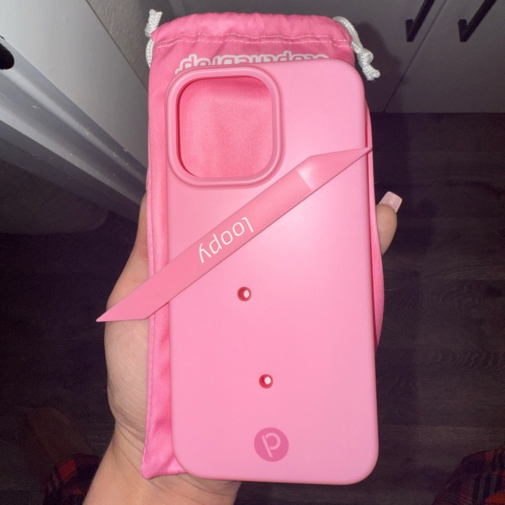 Loopy iPhone 15 Pro Max Case- Bubblegum Pink